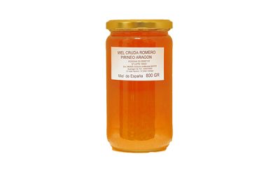 MIEL CRUDA DE ROMERO 800 G, ZUERA